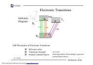 Electronic Transitions