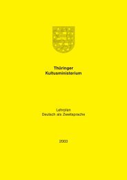 Lehrplan Deutsch als Zweitsprache - Thillm