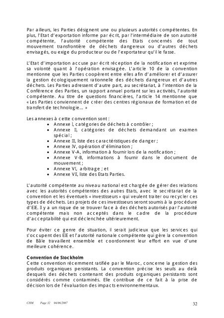 Evaluation du systÃ¨me des Ã©tudes d'impacts sur l ... - GD MAROC