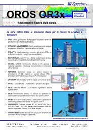 Brochure OROS analizzatori serie 3X - SPECTRA Srl