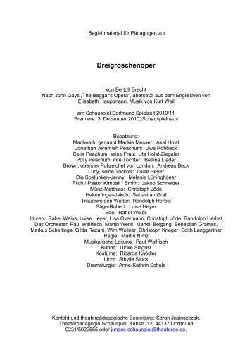 Dreigroschenoper - Theater Dortmund