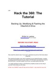 Hack the 360: The Tutorial