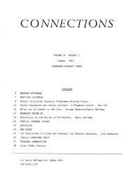 (1983). Research Round-Up. Connections, 6 (2) - INSNA