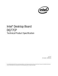 IntelÂ® Desktop Board DQ77CP Technical ... - Viglen Download