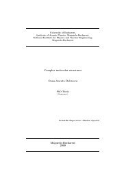 Complex molecular structures Oana-Ancuta Dobrescu Magurele ...