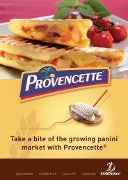 Take a bite of the growing panini market with Provencette - DÃ©lifrance