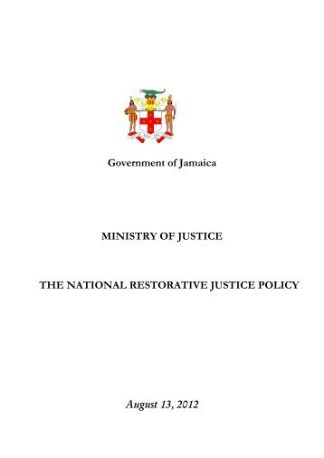 Restorative Justice Policy - Ministry of Justice