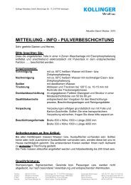 Info-Lohnfertigung-Pulverbeschichtung - Kollinger Metallbau