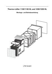 Thermo-LÃ¼fter 1130/1130 HL und 1230/1230 HL Montage - LTM