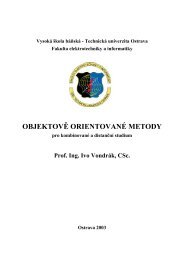 objektovÄ orientovanÃ© metody - prof. Ing. IVO VONDRÃK, CSc.