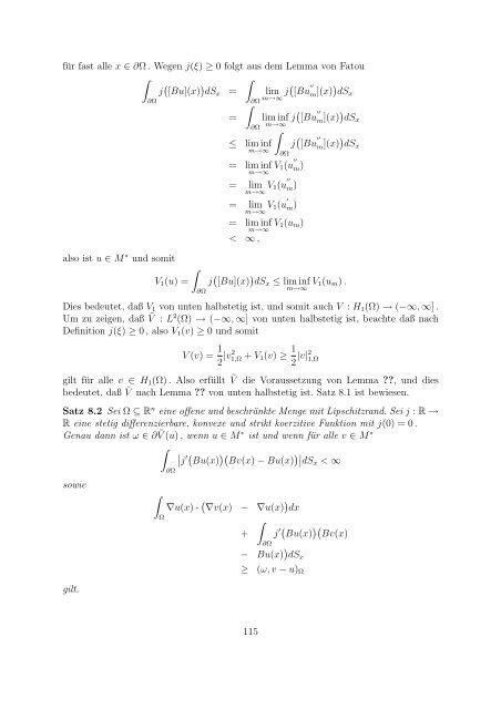 Variationsrechnung und SobolevrÃ¤ume - Fachbereich Mathematik ...