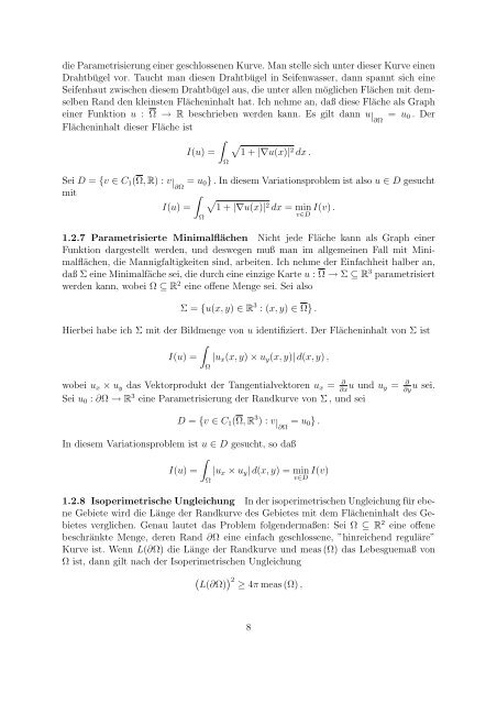 Variationsrechnung und SobolevrÃ¤ume - Fachbereich Mathematik ...