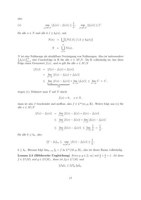 Variationsrechnung und SobolevrÃ¤ume - Fachbereich Mathematik ...