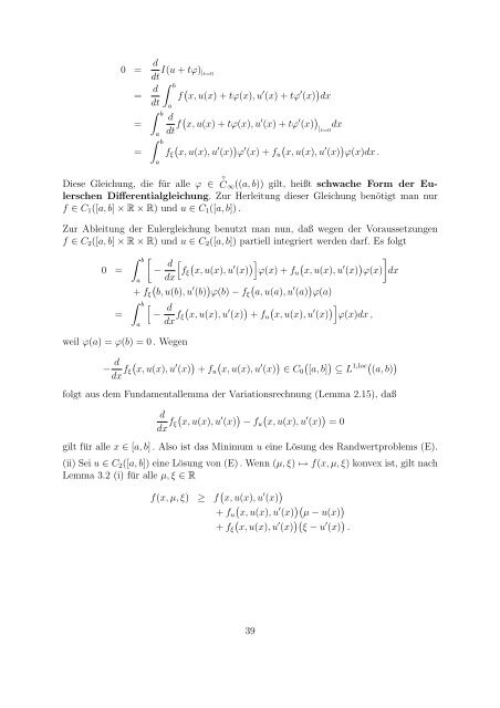 Variationsrechnung und SobolevrÃ¤ume - Fachbereich Mathematik ...