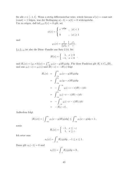 Variationsrechnung und Sobolevräume - Fachbereich Mathematik ...
