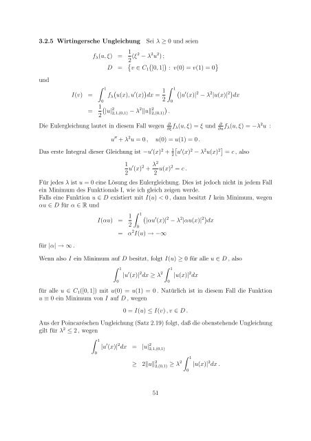 Variationsrechnung und SobolevrÃ¤ume - Fachbereich Mathematik ...