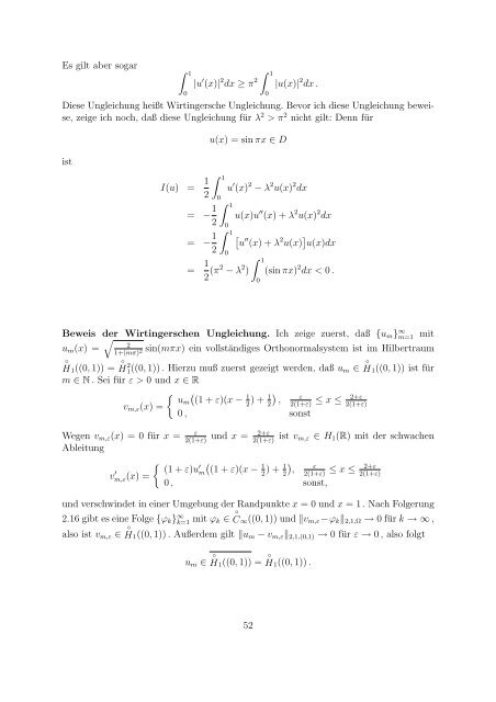 Variationsrechnung und SobolevrÃ¤ume - Fachbereich Mathematik ...