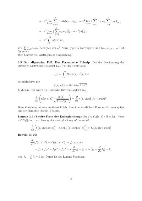 Variationsrechnung und SobolevrÃ¤ume - Fachbereich Mathematik ...