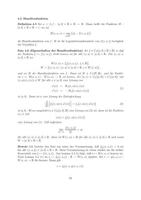 Variationsrechnung und SobolevrÃ¤ume - Fachbereich Mathematik ...