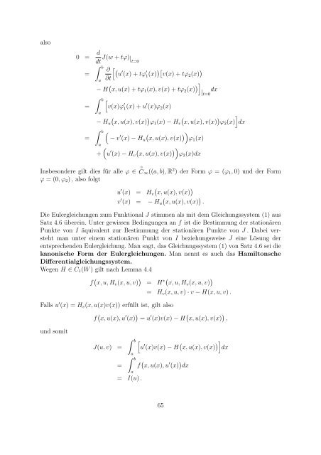 Variationsrechnung und SobolevrÃ¤ume - Fachbereich Mathematik ...