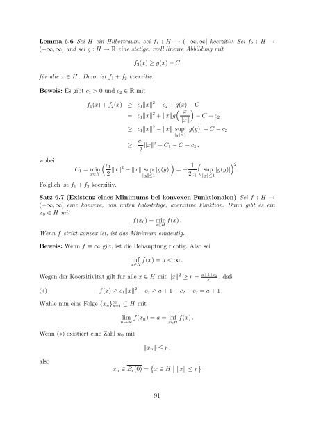 Variationsrechnung und SobolevrÃ¤ume - Fachbereich Mathematik ...