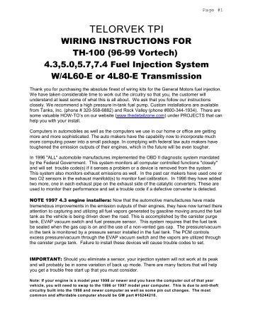 product installation instructions - Ron Francis Wiring