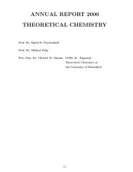 annual report 2000 theoretical  chemistry - Institut für Physikalische ...