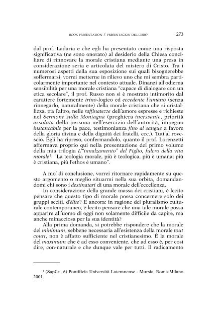 Summaries / ResÃºmenes - Studia Moralia