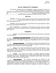 Mutual Termination Agreement form