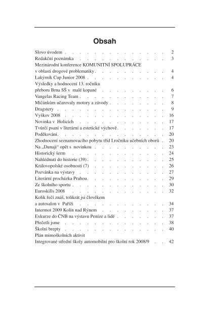 2/2008 korektura - IntegrovanÃ¡ stÅ™ednÃ Å¡kola automobilnÃ