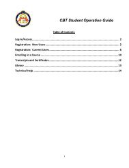CBT Student Operation Guide - GBI LMS