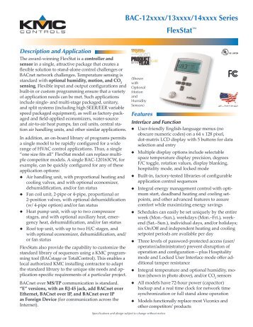 IP-based KMC FlexStat - Control Consultants, Inc