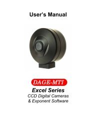 User's Manual - DAGE-MTI Inc.