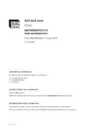 gce summer 2010 - question paper - WJEC
