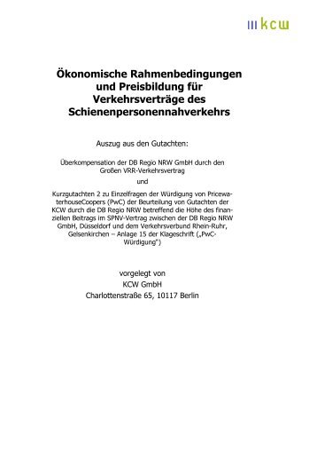 Ökonomische Rahmenbedingungen und Preisbildung für - Ticket-Info