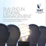 smu phd in general management - Lee Kong Chian School of ...