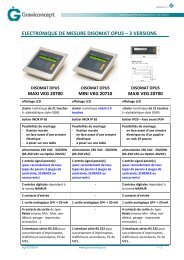 electronique de mesure disomat opus â 3 versions - graviconcept