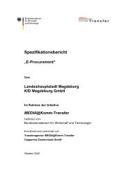 Spezifikationsbericht E-Procurement