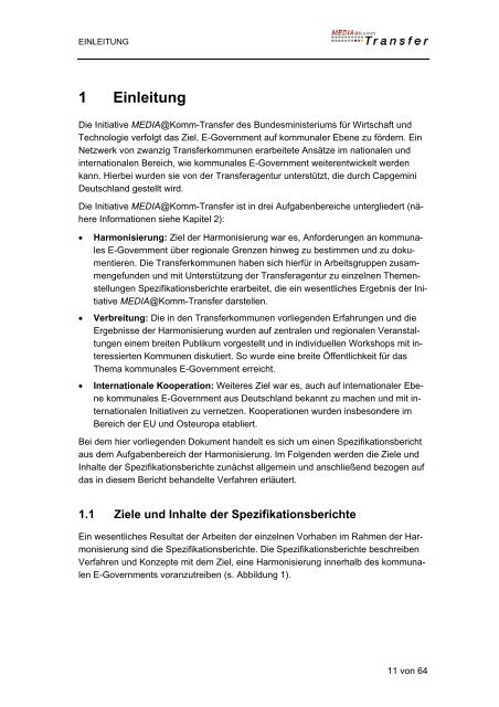 Spezifikationsbericht E-Procurement