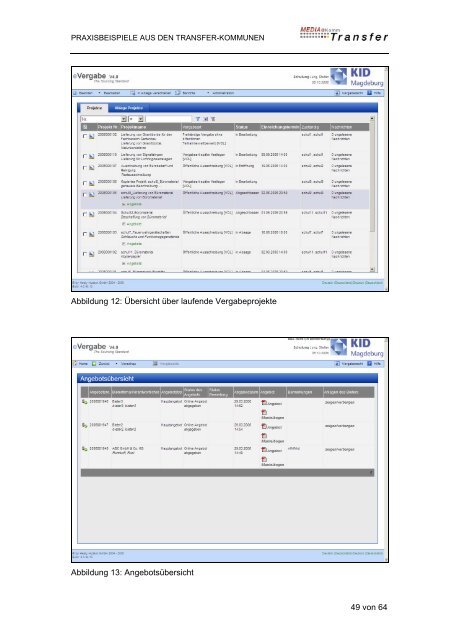 Spezifikationsbericht E-Procurement