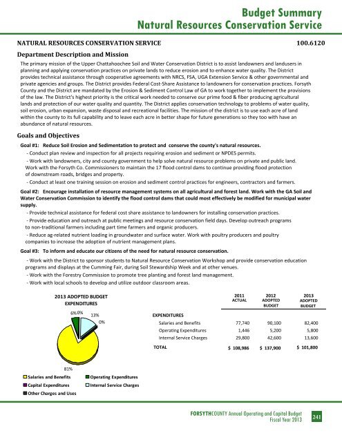 BUDGET DETAIL Section 3 - Forsyth County Government