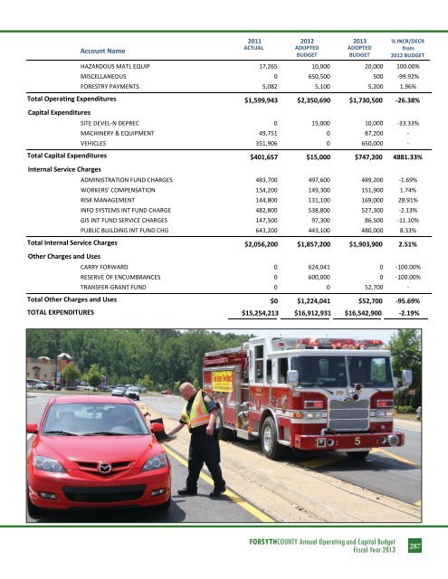 BUDGET DETAIL Section 3 - Forsyth County Government