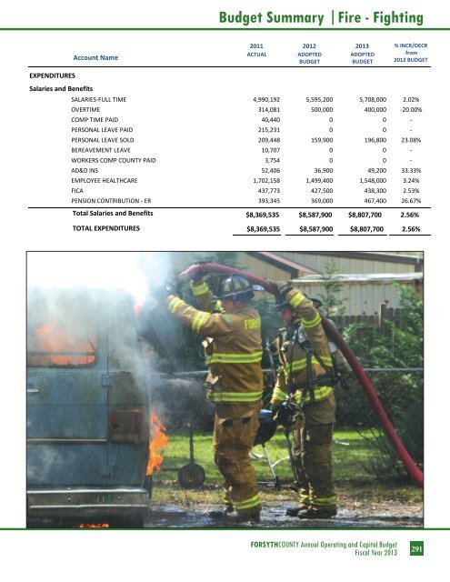 BUDGET DETAIL Section 3 - Forsyth County Government