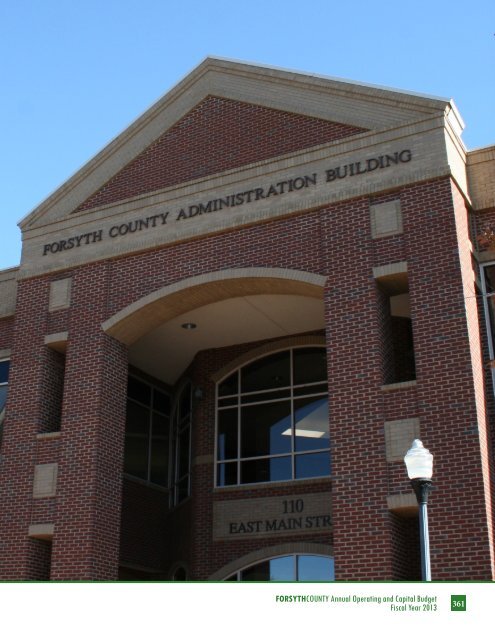 BUDGET DETAIL Section 3 - Forsyth County Government