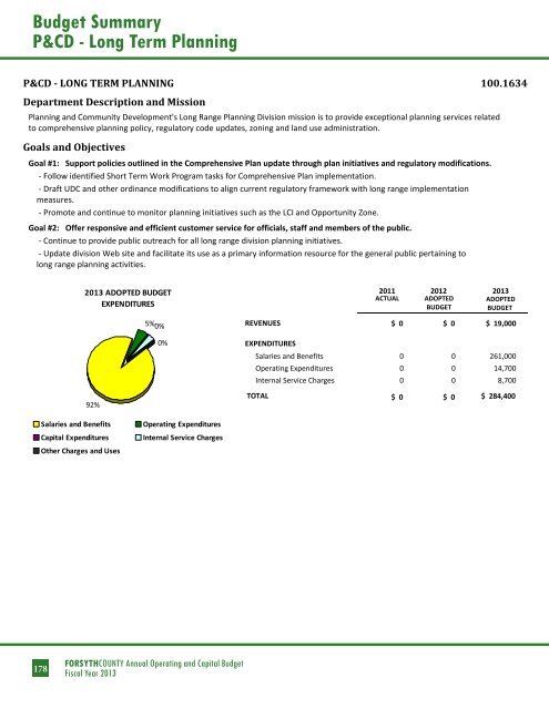 BUDGET DETAIL Section 3 - Forsyth County Government