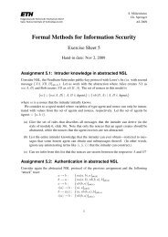 Formal Methods for Information Security