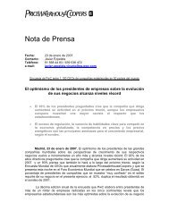 Nota de Prensa - pwc