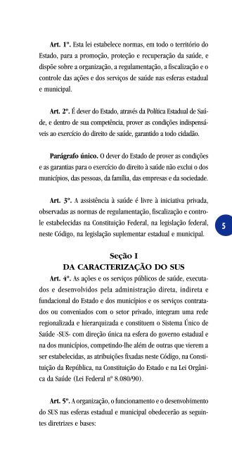 Codigo SanitÃ¡rio do ParanÃ¡ - Secretaria da SaÃºde