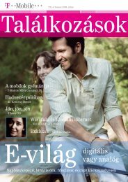 TalÃ¡lkozÃ¡sok magazin 2008. jÃºlius - T-Mobile