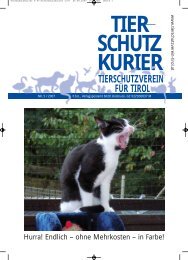 tierschutz-kurier - Tierschutzverein für Tirol